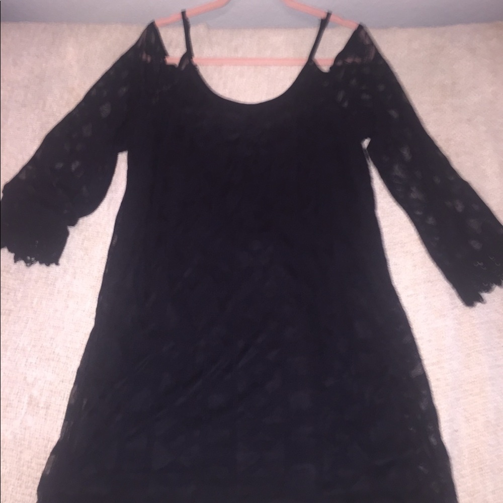 Black lace dress